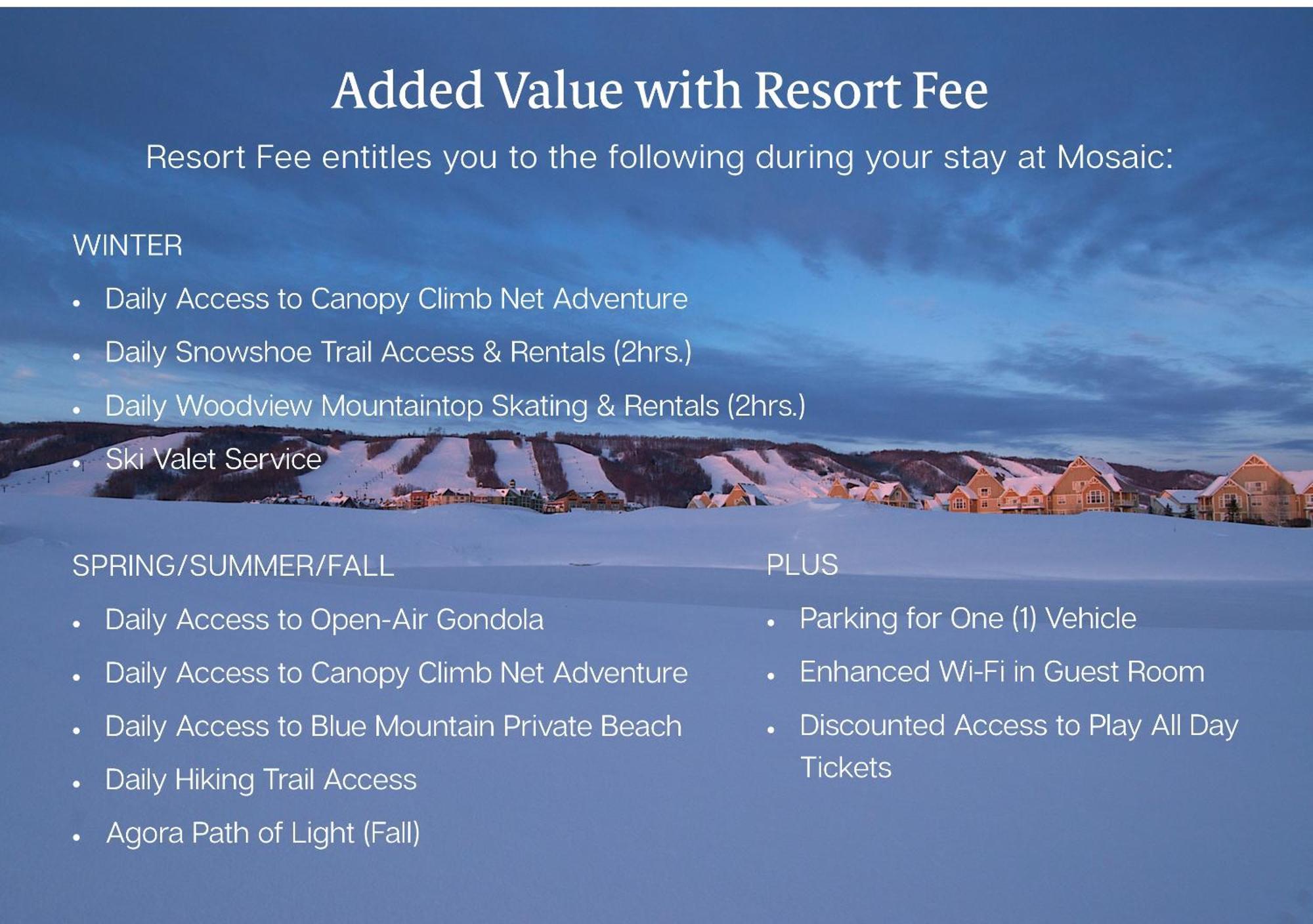 Blue Mountain Resort Mosaic Suites Blue Mountains Extérieur photo